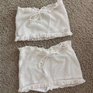 White Beachy Cover Set